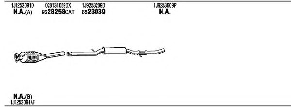 FONOS VWH14725A Exhaust System